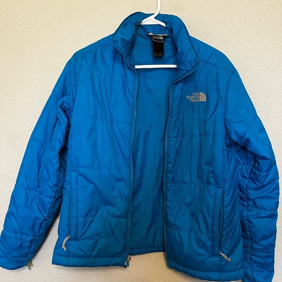 The North Face Blue Puffer Jacket Women's Size Medium - Picture 4 of 12